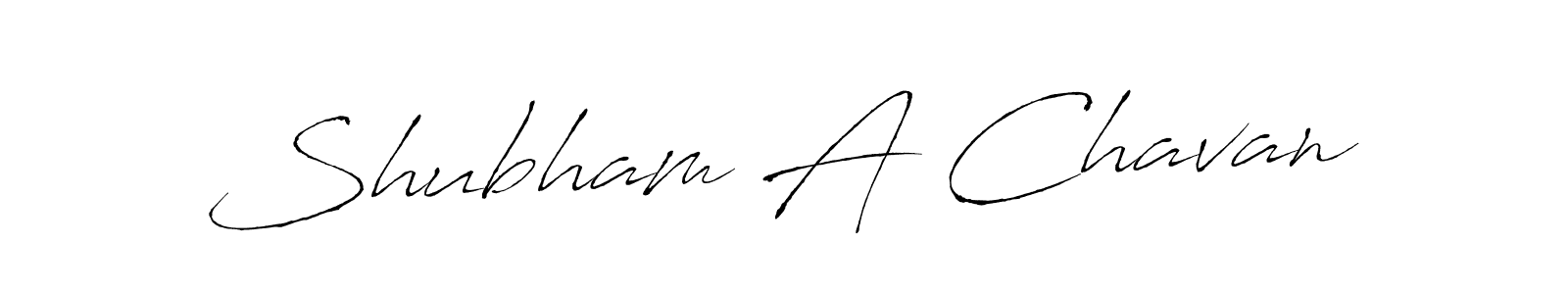 Make a beautiful signature design for name Shubham A Chavan. With this signature (Antro_Vectra) style, you can create a handwritten signature for free. Shubham A Chavan signature style 6 images and pictures png