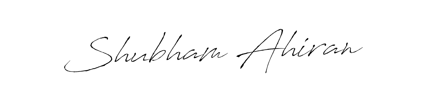 Use a signature maker to create a handwritten signature online. With this signature software, you can design (Antro_Vectra) your own signature for name Shubham Ahiran. Shubham Ahiran signature style 6 images and pictures png