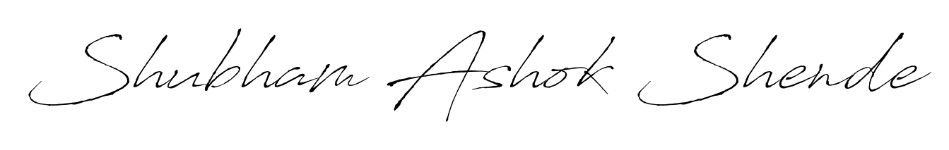 Create your official email sign-off with Shubham Ashok Shende name in Antro_Vectra style. Crisp, clean, and perfectly legible across all screens. Shubham Ashok Shende signature style 6 images and pictures png