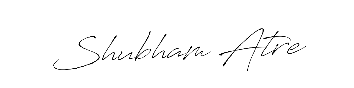 Shubham Atre stylish signature style. Best Handwritten Sign (Antro_Vectra) for my name. Handwritten Signature Collection Ideas for my name Shubham Atre. Shubham Atre signature style 6 images and pictures png