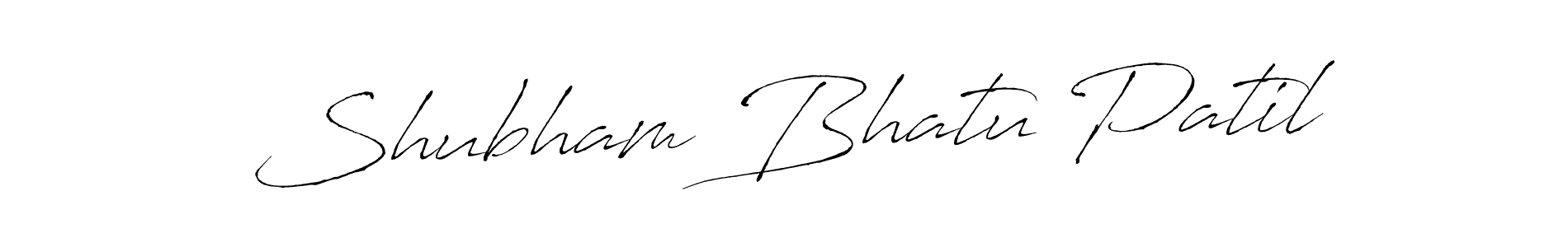 Make a beautiful signature design for name Shubham Bhatu Patil. With this signature (Antro_Vectra) style, you can create a handwritten signature for free. Shubham Bhatu Patil signature style 6 images and pictures png