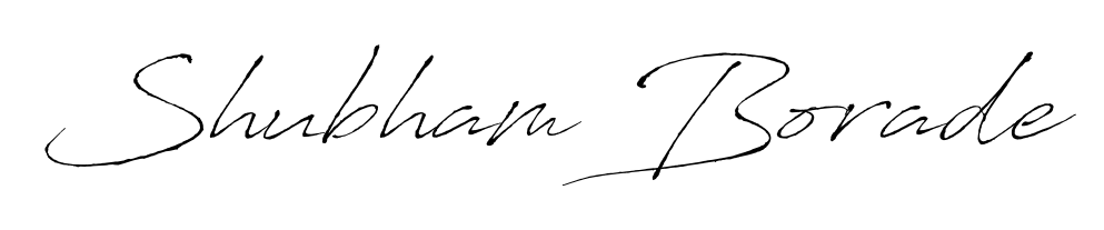 Style your name Shubham Borade with confidence using Antro_Vectra signature design. Simple, elegant, and ready for immediate document use. Shubham Borade signature style 6 images and pictures png