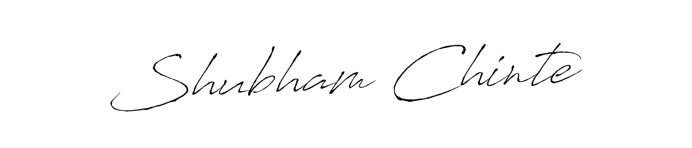 How to make Shubham Chinte name signature. Use Antro_Vectra style for creating short signs online. This is the latest handwritten sign. Shubham Chinte signature style 6 images and pictures png