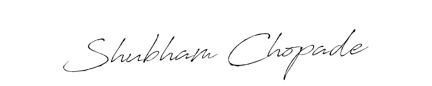 You should practise on your own different ways (Antro_Vectra) to write your name (Shubham Chopade) in signature. don't let someone else do it for you. Shubham Chopade signature style 6 images and pictures png