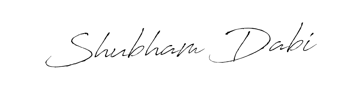 How to make Shubham Dabi name signature. Use Antro_Vectra style for creating short signs online. This is the latest handwritten sign. Shubham Dabi signature style 6 images and pictures png