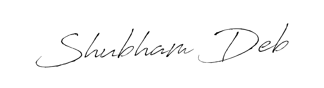 Design your own signature with our free online signature maker. With this signature software, you can create a handwritten (Antro_Vectra) signature for name Shubham Deb. Shubham Deb signature style 6 images and pictures png