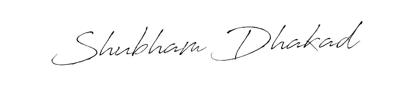 How to make Shubham Dhakad name signature. Use Antro_Vectra style for creating short signs online. This is the latest handwritten sign. Shubham Dhakad signature style 6 images and pictures png