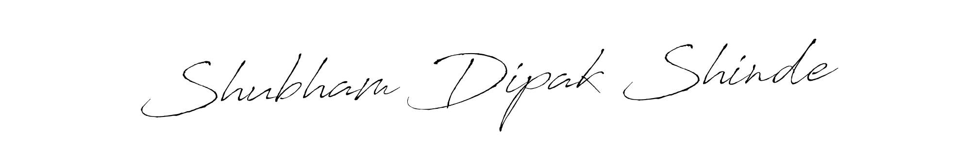 Make a beautiful signature design for name Shubham Dipak Shinde. With this signature (Antro_Vectra) style, you can create a handwritten signature for free. Shubham Dipak Shinde signature style 6 images and pictures png