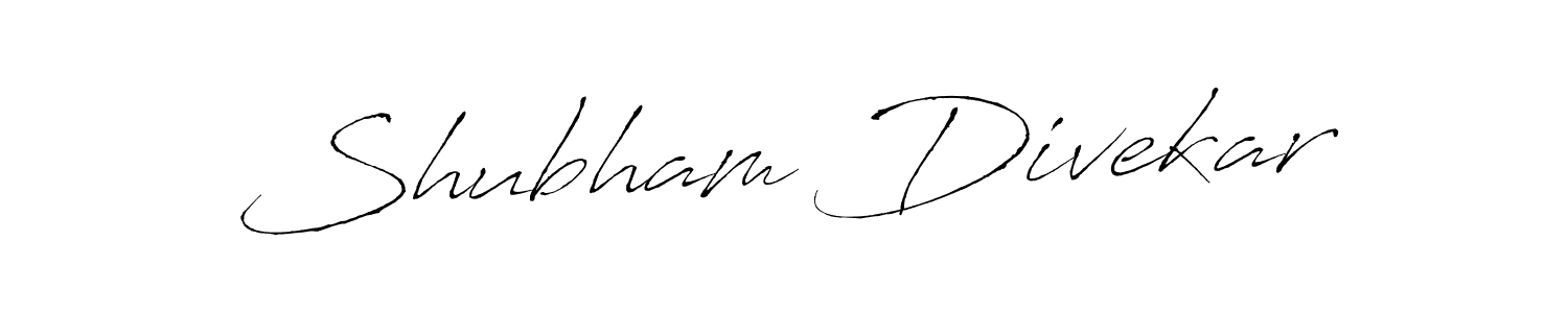 Make a beautiful signature design for name Shubham Divekar. With this signature (Antro_Vectra) style, you can create a handwritten signature for free. Shubham Divekar signature style 6 images and pictures png