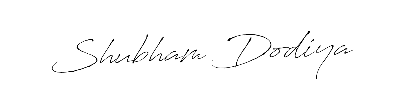 How to make Shubham Dodiya name signature. Use Antro_Vectra style for creating short signs online. This is the latest handwritten sign. Shubham Dodiya signature style 6 images and pictures png