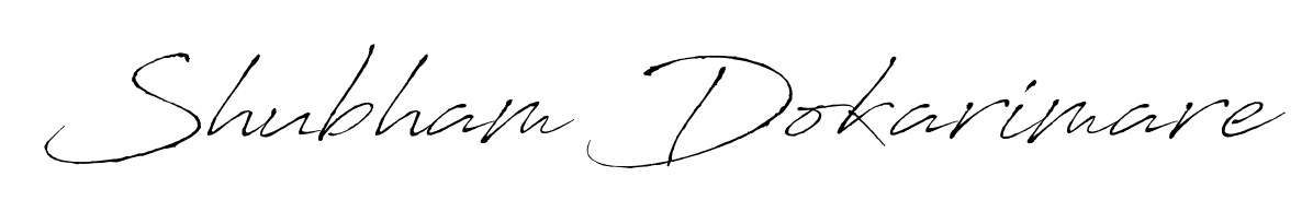 A stylish, flowing autograph style designed for name Shubham Dokarimare using Antro_Vectra typography. Perfect for digital creative projects. Shubham Dokarimare signature style 6 images and pictures png