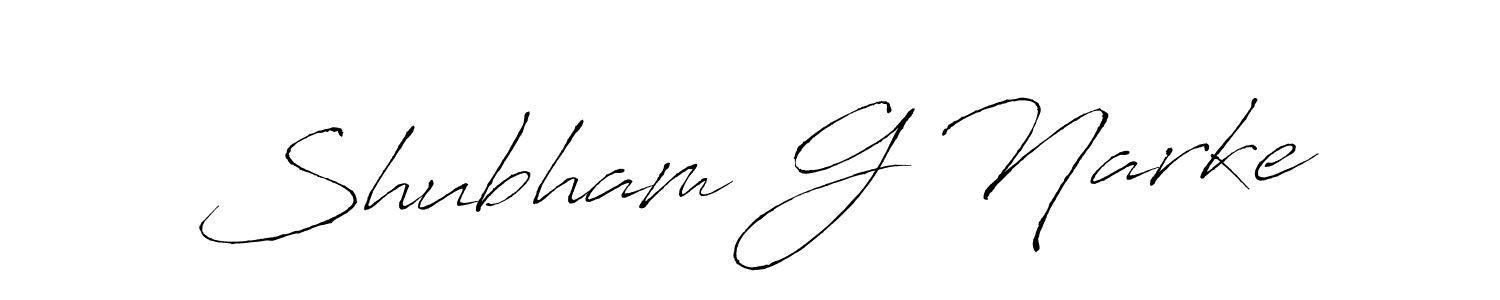 It looks lik you need a new signature style for name Shubham G Narke. Design unique handwritten (Antro_Vectra) signature with our free signature maker in just a few clicks. Shubham G Narke signature style 6 images and pictures png