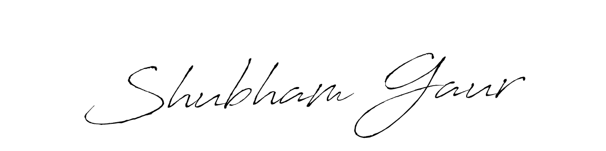 Create a beautiful signature design for name Shubham Gaur. With this signature (Antro_Vectra) fonts, you can make a handwritten signature for free. Shubham Gaur signature style 6 images and pictures png