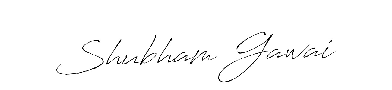 How to make Shubham Gawai name signature. Use Antro_Vectra style for creating short signs online. This is the latest handwritten sign. Shubham Gawai signature style 6 images and pictures png