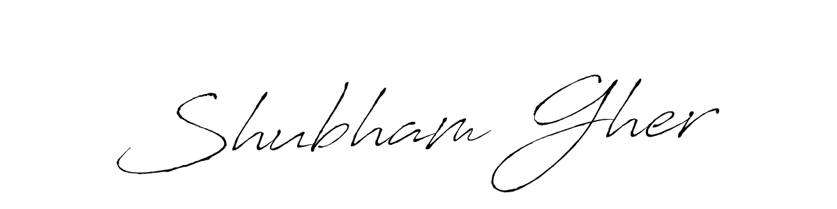 It looks lik you need a new signature style for name Shubham Gher. Design unique handwritten (Antro_Vectra) signature with our free signature maker in just a few clicks. Shubham Gher signature style 6 images and pictures png