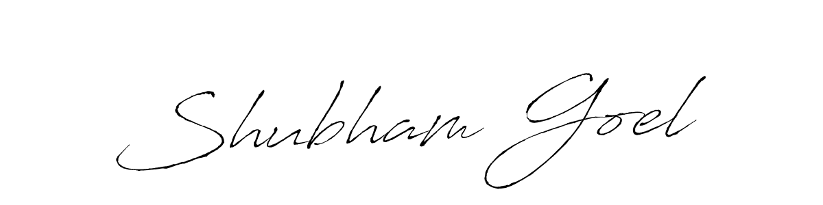 Design your own signature with our free online signature maker. With this signature software, you can create a handwritten (Antro_Vectra) signature for name Shubham Goel. Shubham Goel signature style 6 images and pictures png
