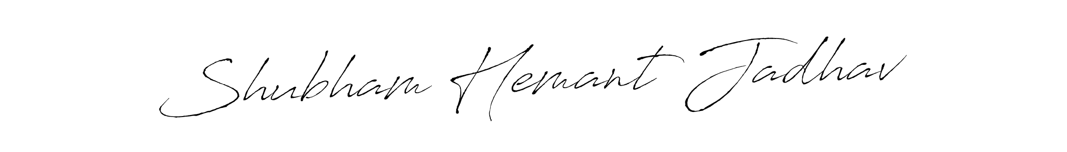 Design your own signature with our free online signature maker. With this signature software, you can create a handwritten (Antro_Vectra) signature for name Shubham Hemant Jadhav. Shubham Hemant Jadhav signature style 6 images and pictures png