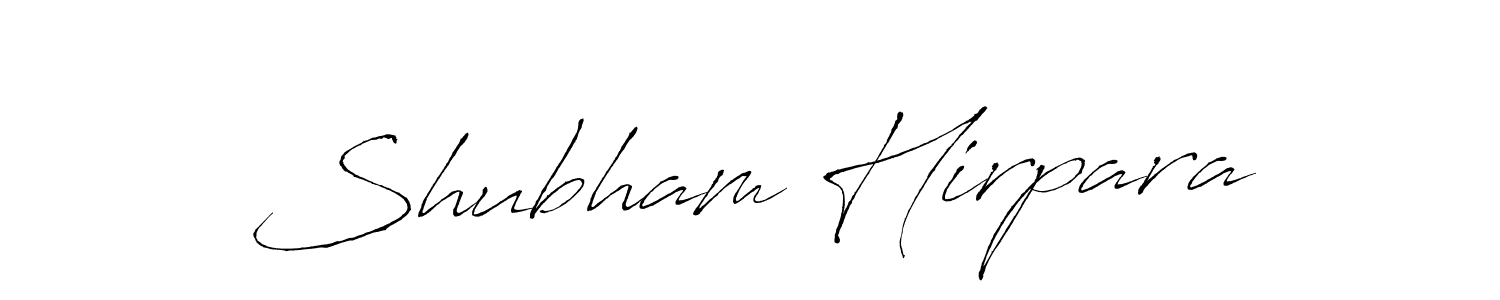 Use a signature maker to create a handwritten signature online. With this signature software, you can design (Antro_Vectra) your own signature for name Shubham Hirpara. Shubham Hirpara signature style 6 images and pictures png