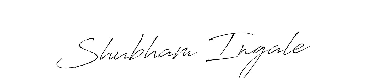 How to make Shubham Ingale name signature. Use Antro_Vectra style for creating short signs online. This is the latest handwritten sign. Shubham Ingale signature style 6 images and pictures png