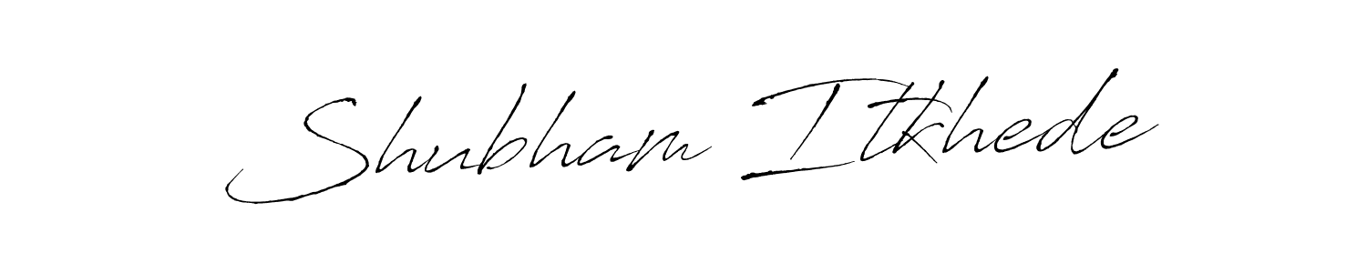 How to make Shubham Itkhede signature? Antro_Vectra is a professional autograph style. Create handwritten signature for Shubham Itkhede name. Shubham Itkhede signature style 6 images and pictures png