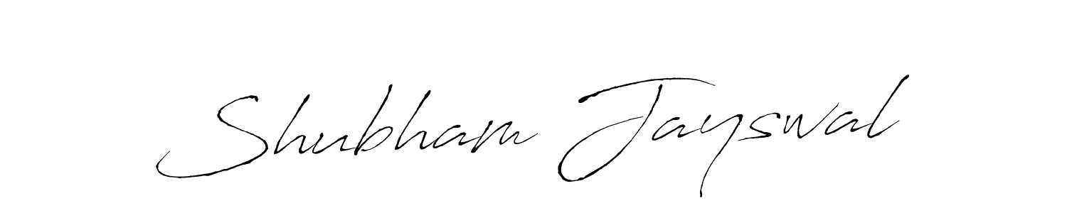 Create a beautiful signature design for name Shubham Jayswal. With this signature (Antro_Vectra) fonts, you can make a handwritten signature for free. Shubham Jayswal signature style 6 images and pictures png