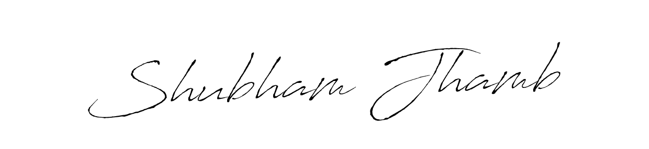 Antro_Vectra is a professional signature style that is perfect for those who want to add a touch of class to their signature. It is also a great choice for those who want to make their signature more unique. Get Shubham Jhamb name to fancy signature for free. Shubham Jhamb signature style 6 images and pictures png