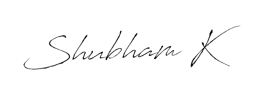 Also we have Shubham K name is the best signature style. Create professional handwritten signature collection using Antro_Vectra autograph style. Shubham K signature style 6 images and pictures png