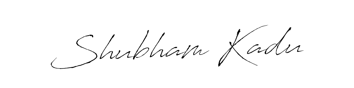 Design your own signature with our free online signature maker. With this signature software, you can create a handwritten (Antro_Vectra) signature for name Shubham Kadu. Shubham Kadu signature style 6 images and pictures png