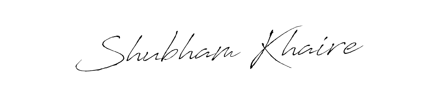 How to make Shubham Khaire name signature. Use Antro_Vectra style for creating short signs online. This is the latest handwritten sign. Shubham Khaire signature style 6 images and pictures png