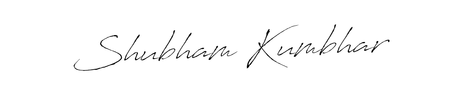 Create a beautiful signature design for name Shubham Kumbhar. With this signature (Antro_Vectra) fonts, you can make a handwritten signature for free. Shubham Kumbhar signature style 6 images and pictures png