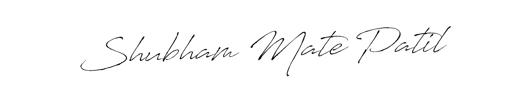 Shubham Mate Patil stylish signature style. Best Handwritten Sign (Antro_Vectra) for my name. Handwritten Signature Collection Ideas for my name Shubham Mate Patil. Shubham Mate Patil signature style 6 images and pictures png