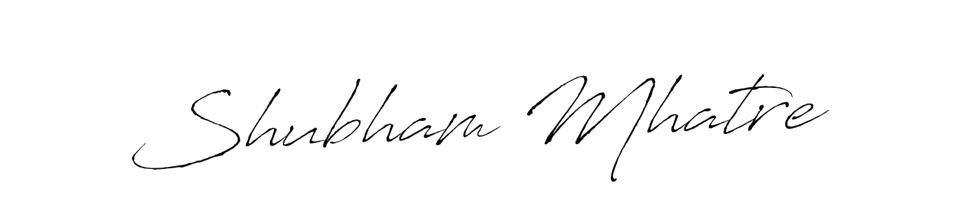 Shubham Mhatre stylish signature style. Best Handwritten Sign (Antro_Vectra) for my name. Handwritten Signature Collection Ideas for my name Shubham Mhatre. Shubham Mhatre signature style 6 images and pictures png