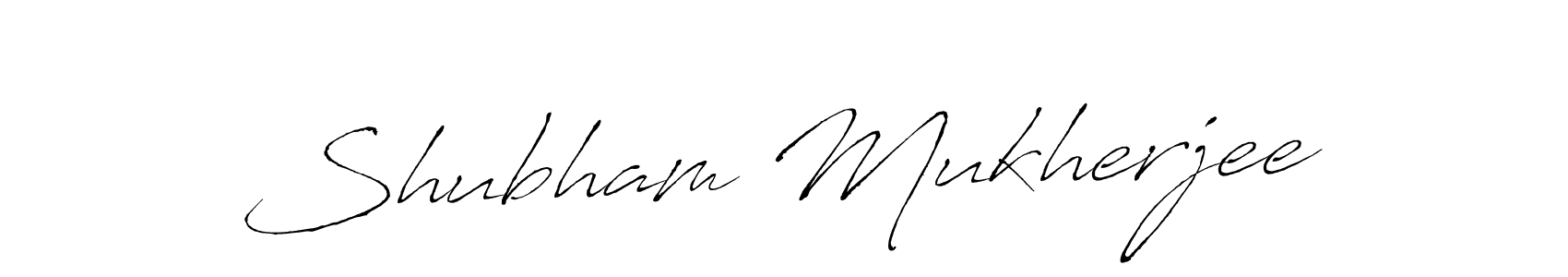 Make a beautiful signature design for name Shubham Mukherjee. With this signature (Antro_Vectra) style, you can create a handwritten signature for free. Shubham Mukherjee signature style 6 images and pictures png