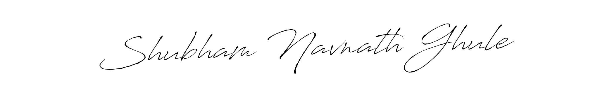 Make a beautiful signature design for name Shubham Navnath Ghule. With this signature (Antro_Vectra) style, you can create a handwritten signature for free. Shubham Navnath Ghule signature style 6 images and pictures png