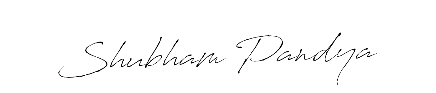 Shubham Pandya stylish signature style. Best Handwritten Sign (Antro_Vectra) for my name. Handwritten Signature Collection Ideas for my name Shubham Pandya. Shubham Pandya signature style 6 images and pictures png