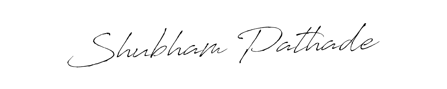 Shubham Pathade stylish signature style. Best Handwritten Sign (Antro_Vectra) for my name. Handwritten Signature Collection Ideas for my name Shubham Pathade. Shubham Pathade signature style 6 images and pictures png