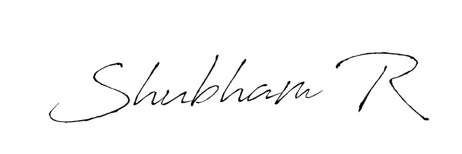 The best way (Antro_Vectra) to make a short signature is to pick only two or three words in your name. The name Shubham R include a total of six letters. For converting this name. Shubham R signature style 6 images and pictures png