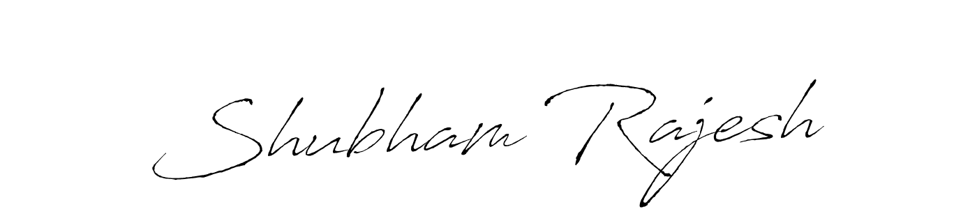 How to make Shubham Rajesh name signature. Use Antro_Vectra style for creating short signs online. This is the latest handwritten sign. Shubham Rajesh signature style 6 images and pictures png