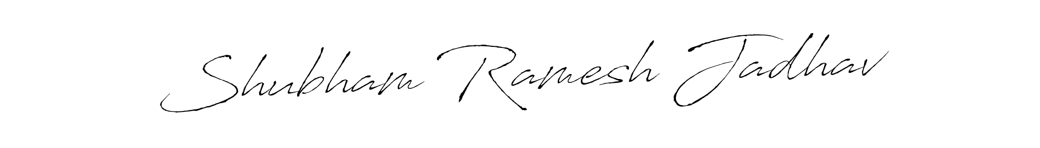 Create a beautiful signature design for name Shubham Ramesh Jadhav. With this signature (Antro_Vectra) fonts, you can make a handwritten signature for free. Shubham Ramesh Jadhav signature style 6 images and pictures png