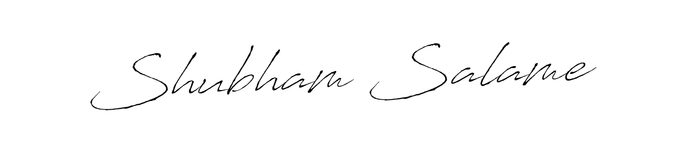 Use a signature maker to create a handwritten signature online. With this signature software, you can design (Antro_Vectra) your own signature for name Shubham Salame. Shubham Salame signature style 6 images and pictures png