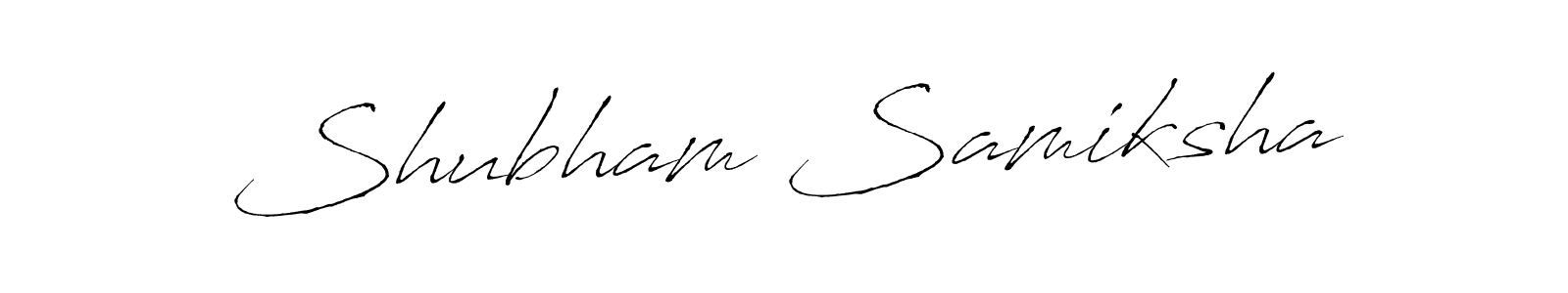 How to make Shubham Samiksha signature? Antro_Vectra is a professional autograph style. Create handwritten signature for Shubham Samiksha name. Shubham Samiksha signature style 6 images and pictures png