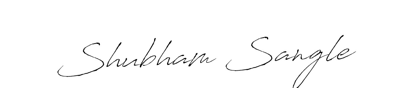 Design your own signature with our free online signature maker. With this signature software, you can create a handwritten (Antro_Vectra) signature for name Shubham Sangle. Shubham Sangle signature style 6 images and pictures png