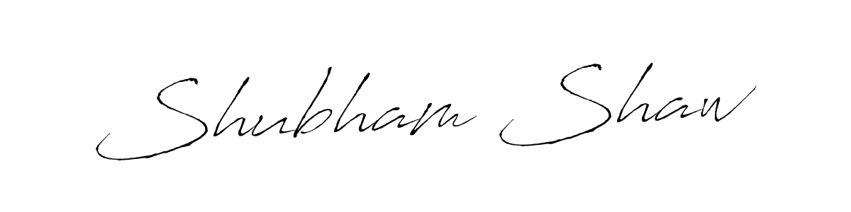 How to make Shubham Shaw name signature. Use Antro_Vectra style for creating short signs online. This is the latest handwritten sign. Shubham Shaw signature style 6 images and pictures png