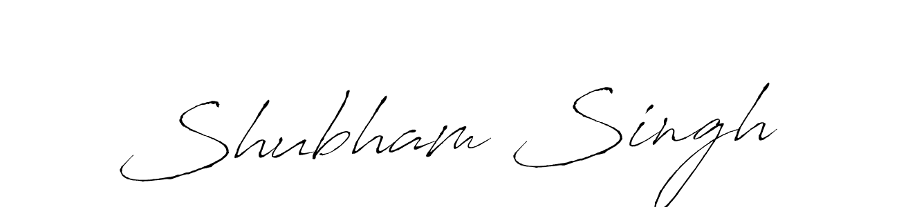 Create a beautiful signature design for name Shubham Singh. With this signature (Antro_Vectra) fonts, you can make a handwritten signature for free. Shubham Singh signature style 6 images and pictures png