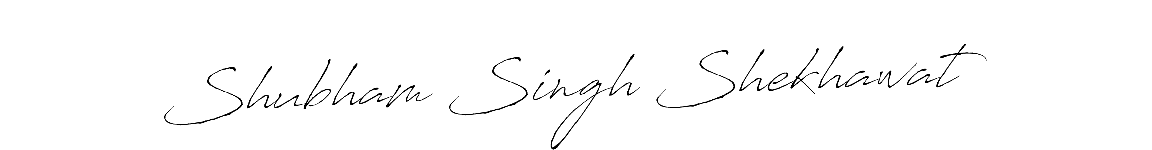 How to make Shubham Singh Shekhawat name signature. Use Antro_Vectra style for creating short signs online. This is the latest handwritten sign. Shubham Singh Shekhawat signature style 6 images and pictures png