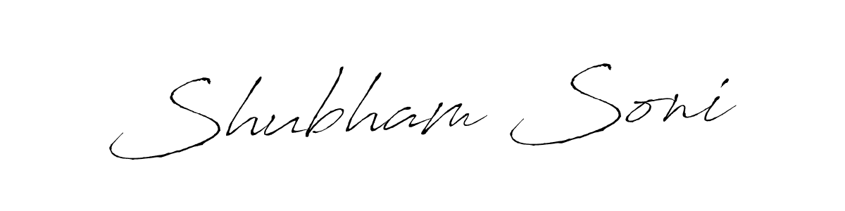 Shubham Soni stylish signature style. Best Handwritten Sign (Antro_Vectra) for my name. Handwritten Signature Collection Ideas for my name Shubham Soni. Shubham Soni signature style 6 images and pictures png