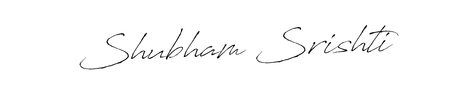 Antro_Vectra is a professional signature style that is perfect for those who want to add a touch of class to their signature. It is also a great choice for those who want to make their signature more unique. Get Shubham Srishti name to fancy signature for free. Shubham Srishti signature style 6 images and pictures png
