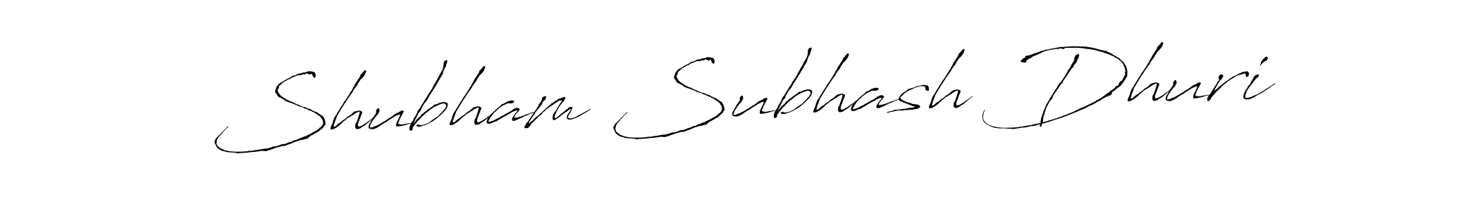 Make a beautiful signature design for name Shubham Subhash Dhuri. With this signature (Antro_Vectra) style, you can create a handwritten signature for free. Shubham Subhash Dhuri signature style 6 images and pictures png