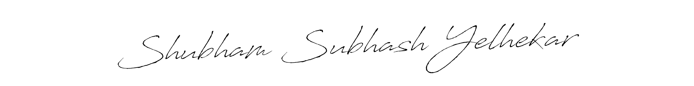 Make a beautiful signature design for name Shubham Subhash Yelhekar. With this signature (Antro_Vectra) style, you can create a handwritten signature for free. Shubham Subhash Yelhekar signature style 6 images and pictures png