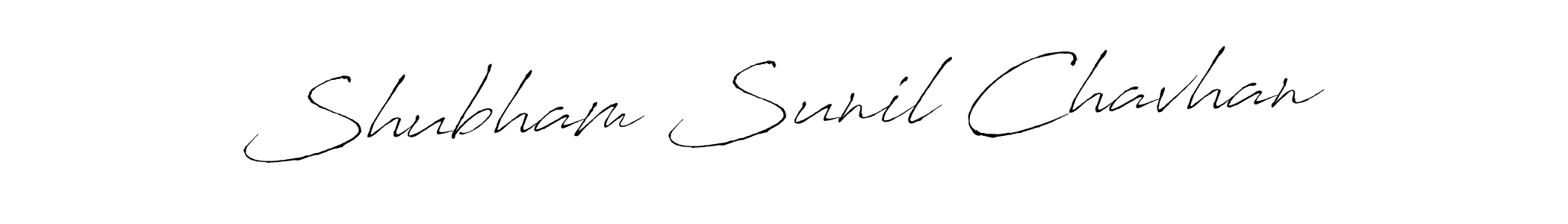 Make a beautiful signature design for name Shubham Sunil Chavhan. With this signature (Antro_Vectra) style, you can create a handwritten signature for free. Shubham Sunil Chavhan signature style 6 images and pictures png